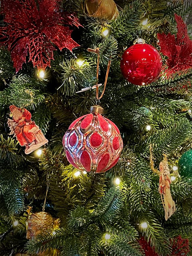 Bola Decoración Navidad 'Marnie Mesh' 8 cm