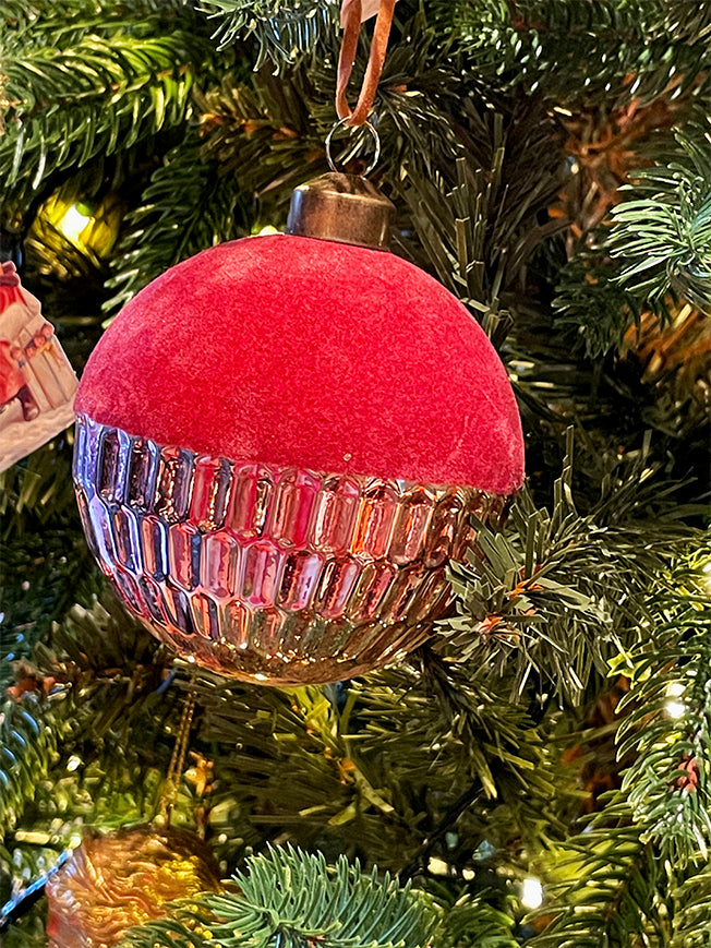 Bola Decoración Navidad 'Marnie Half' 8 cm