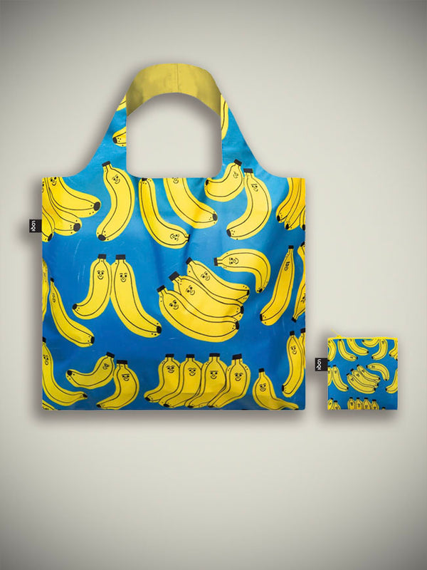 Foldable Recycled Bag 'Bad Bananas' - Tess Smith-Roberts