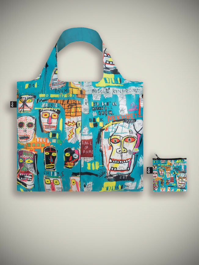 Foldable Recycled Bag 'Skull' - Jean-Michel Basquiat