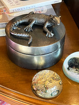 Round Iron Box 'Lizard'