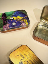 Small Tin Box 'Parrot and Flowers'