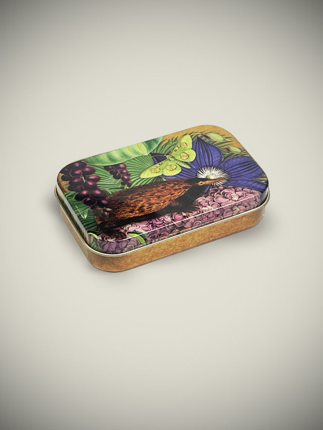 Small Tin Box 'Mole and Flowers'
