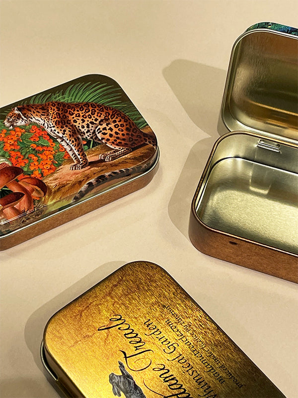 Small Tin Box 'Leopard'