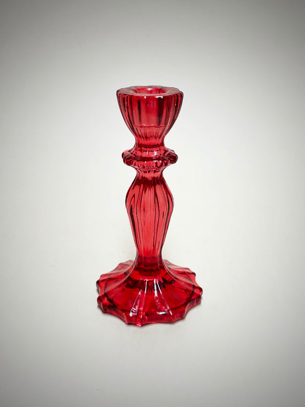 Candelabro de Cristal 'Cavendish' - Rojo
