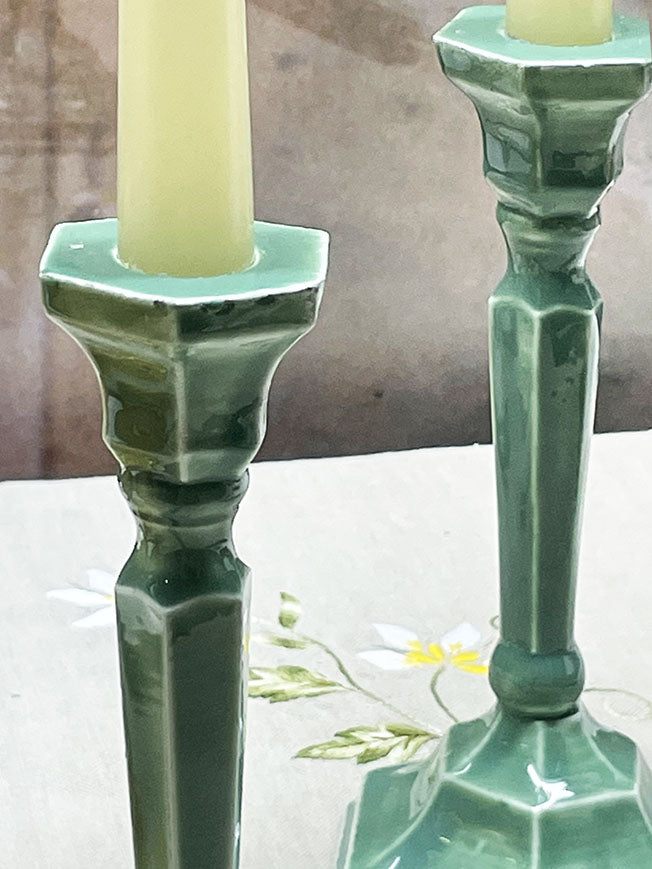 Candlestick 'Brindisi' - Light Green
