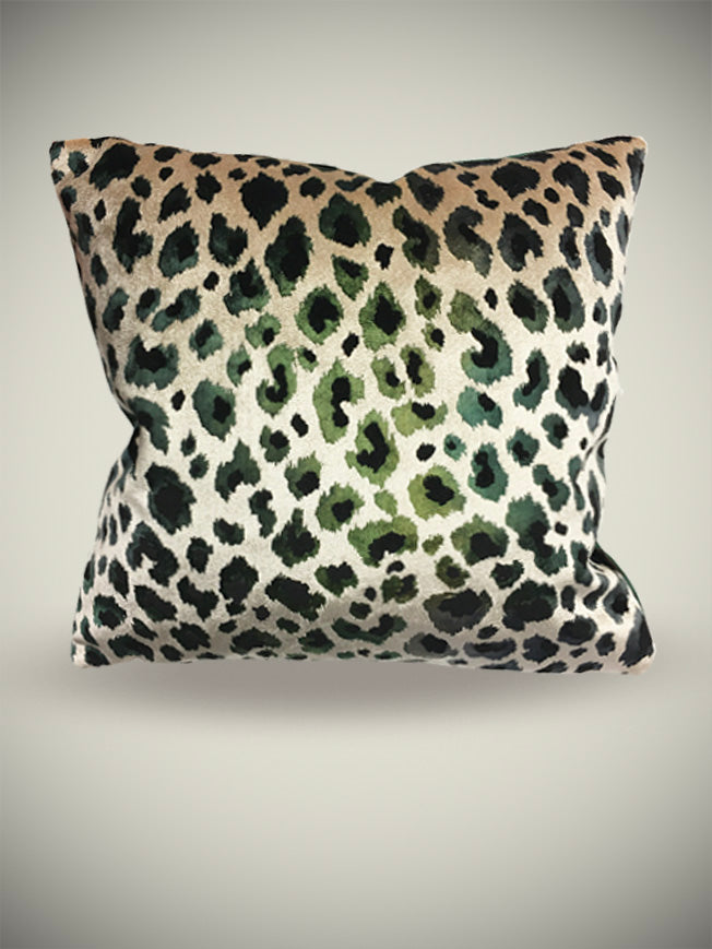 Cushion 'Nirvana' Green Leopard - 43x43 cm