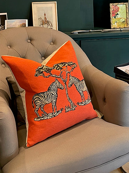 Cushion 'Savannah Zebras' - 45x45 cm
