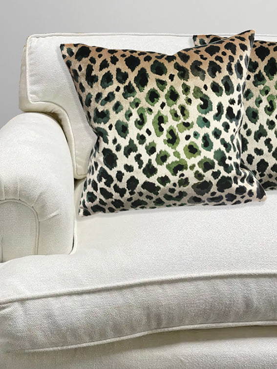 Cushion 'Nirvana' Green Leopard - 43x43 cm