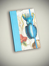 Cuaderno A5 'Ocean Life' - Tela Azul Celeste