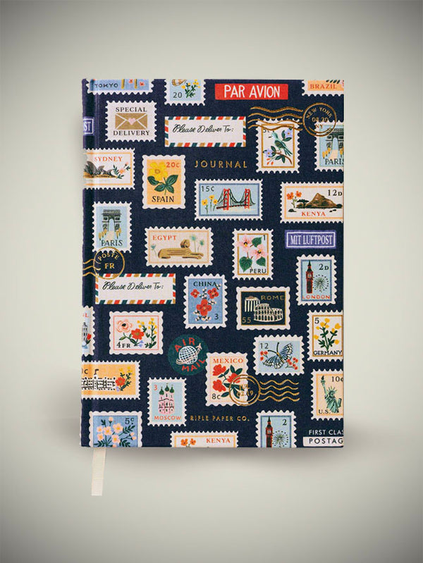 A5 Notebook 'Postage Stamps'