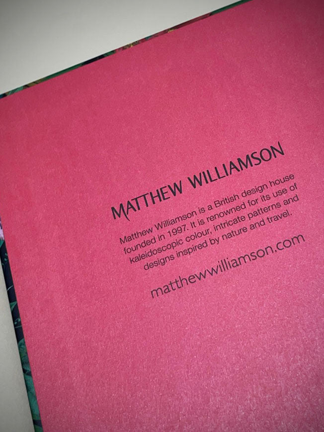 Cuaderno Deluxe 'Ventura' - Matthew Williamson