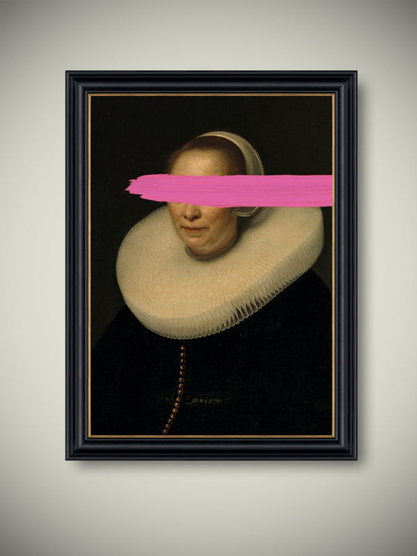 Framed Print 'Pink Brushstroke' - 50x40