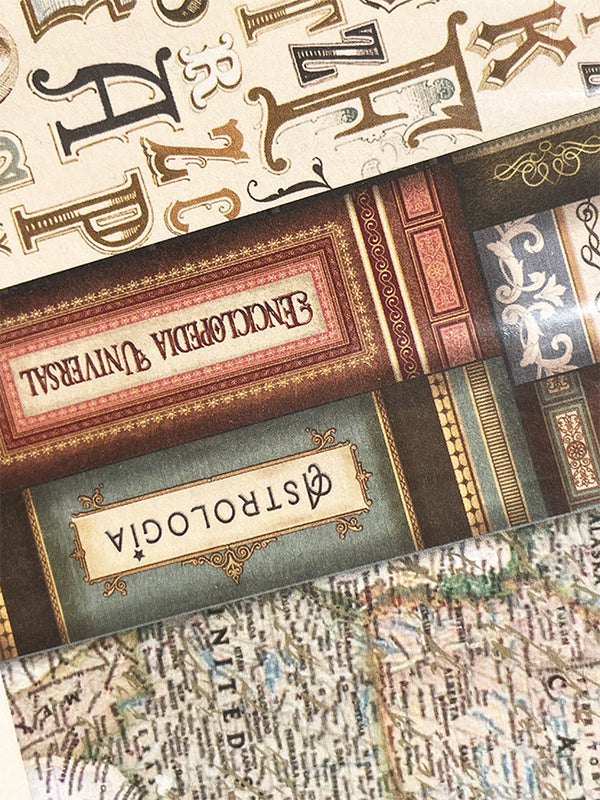 Pack 14 Hojas Papel Scrap 30x30 cm 'Antique Style'