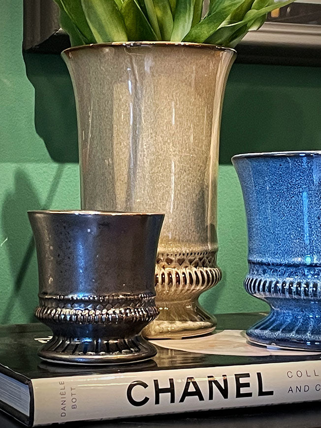 Ceramic Vase 'Coppa' - Brown