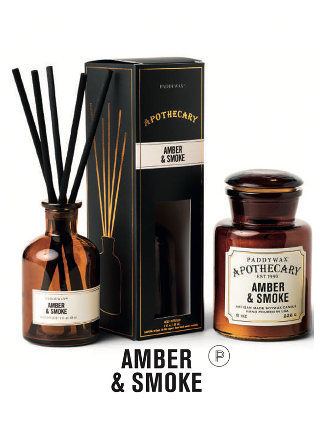 Apothecary Diffuser 'Amber & Smoke' 88ml