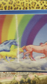 3D Greeting Card 'Unicorns & Rainbow'