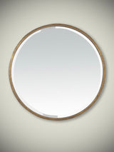 Round Mirror in Gold Metal 'Loft' - Ø60 cm