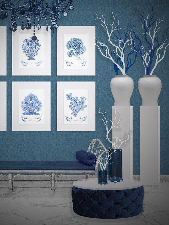 Decorative Prints 'Blue Corals and Algae'
