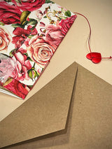 Tarjeta Felicitación 'Patchwork Rosas' - Handmade