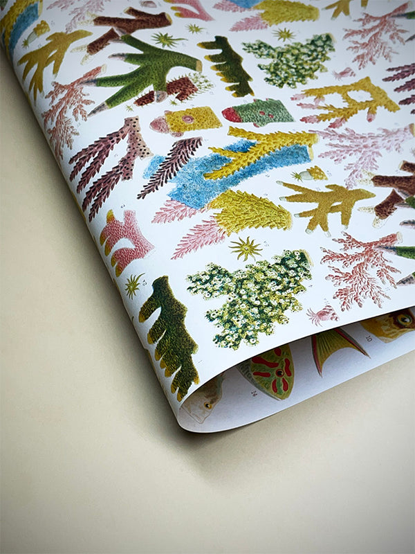 Reversible Wrapping Paper 'Great Barrier Reef' - 70x50 cm