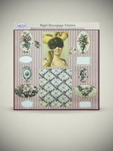 Decoupage Paper Sheet 'Floral Mix' - 30x30 cm