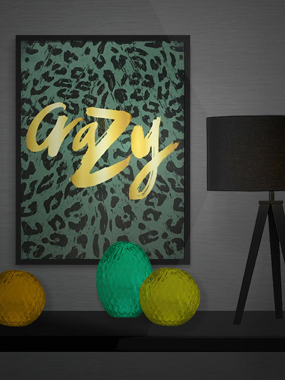 Cuadro Decorativo 'Crazy Leopard' - 50x70