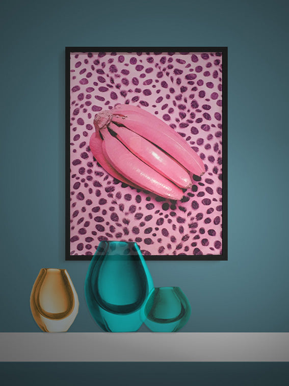 Decorative Print 'Pink Bananas' - 50x70