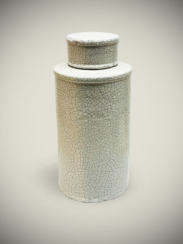 Large Jar 'Capri' - White