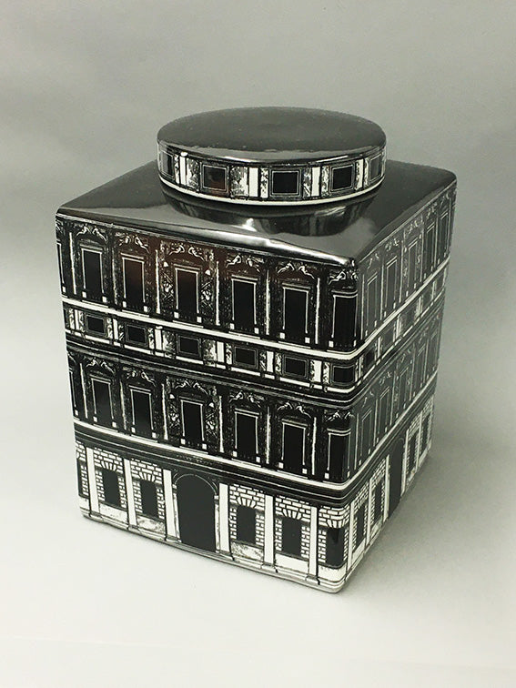Square Vase 'Palazzo' with Lid