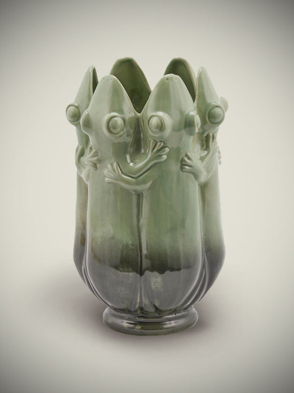 Ceramic Vase 'Frogs' - Large