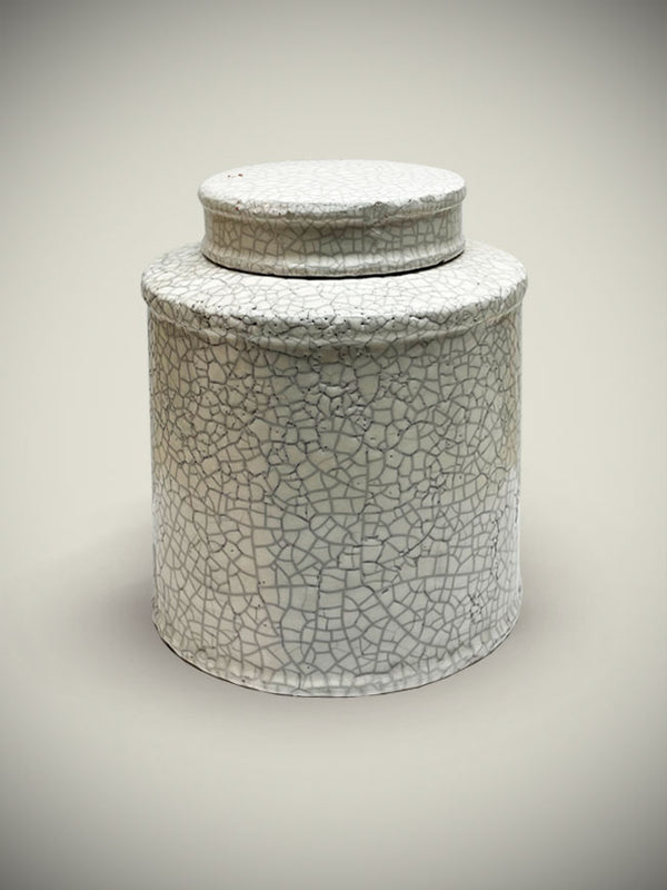 Medium Jar 'Capri' - White