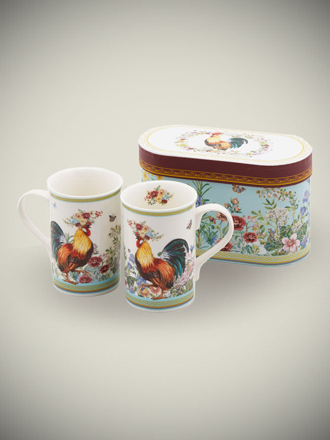 Set of 2 Porcelain Mugs 'Countryside'