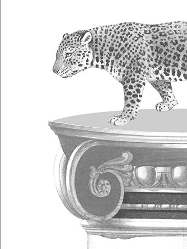 Láminas Decorativas 'León y Leopardo'