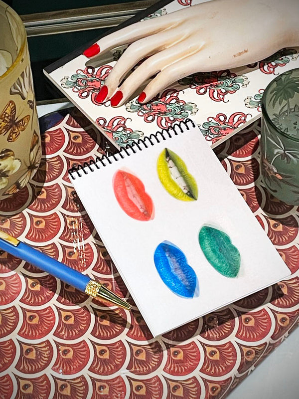 3D Notepad '4 Color Lips'