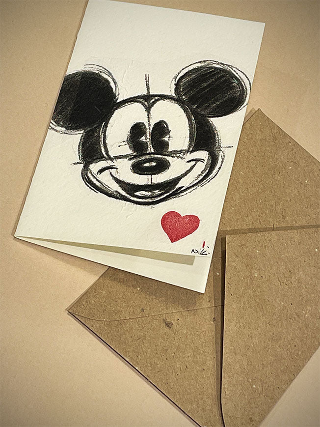 Mini Tarjeta Felicitación 'Mickey III' - Handmade