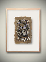 Dibujos Originales Abstractos 'Trazos' - 18x12 cm - Federico Font