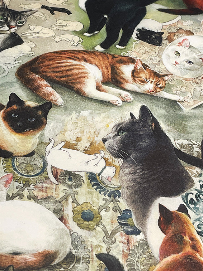 Wrapping Paper 'The Nine Lives of Cats' - 100x70 cm