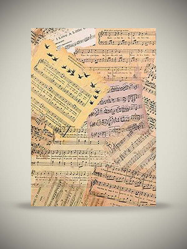 Hoja Papel de Arroz A3 'Partituras Musicales'