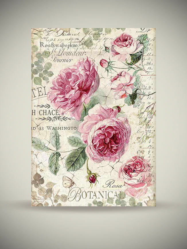 A4 Rice Paper Sheet 'English Roses'