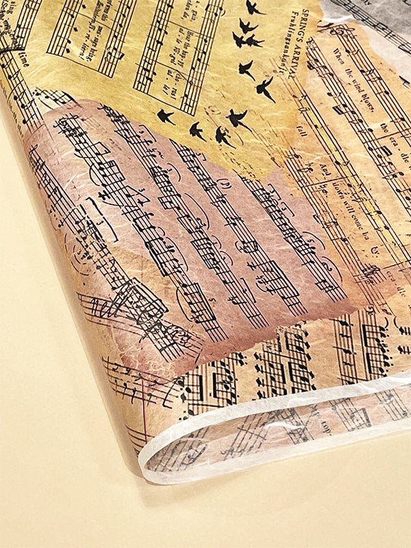 Hoja Papel de Arroz A3 'Partituras Musicales'