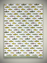 Wrapping Paper 'Fishing' - 70x50 cm