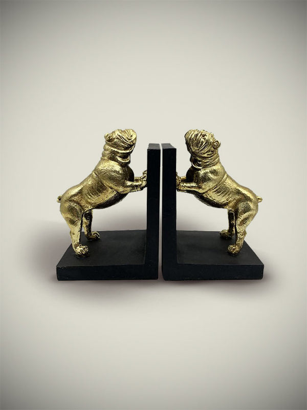 Pair of Bookends 'Pugs Doré'