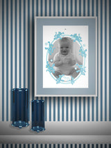 Lámina de Arte Personalizada 'Bebé Chimpancés'