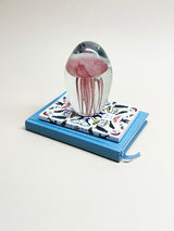 Glass Paperweight 'Jellyfish' - Pink