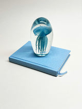 Glass Paperweight 'Jellyfish' - Blue