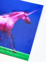 3D Postcard 'Pink Unicorn Running'