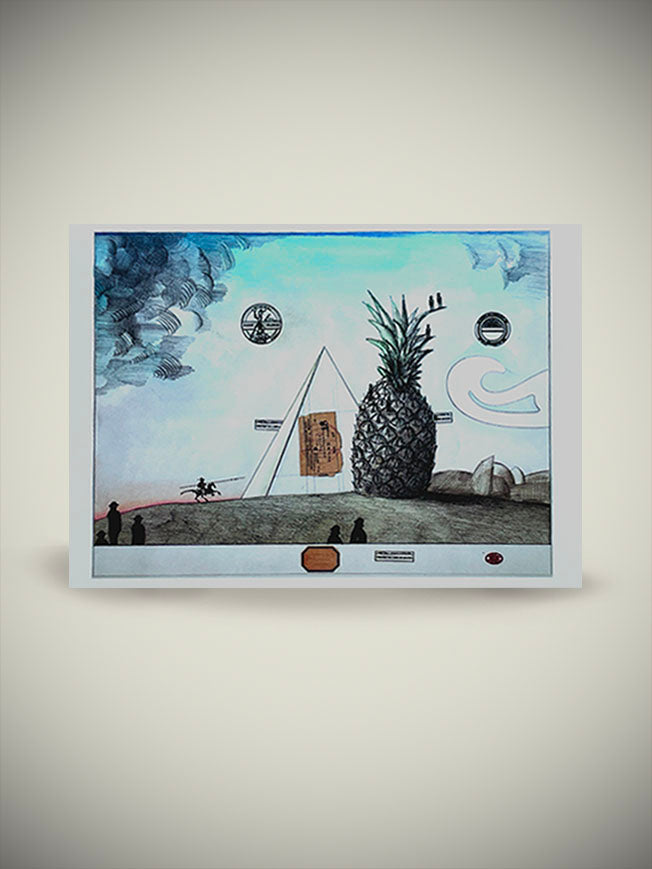Postal 'Pineapple' - Saul Steinberg c.1970