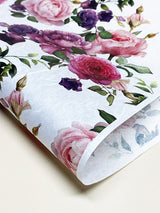 A3 Rice Paper Sheet 'Roses & Peonies'