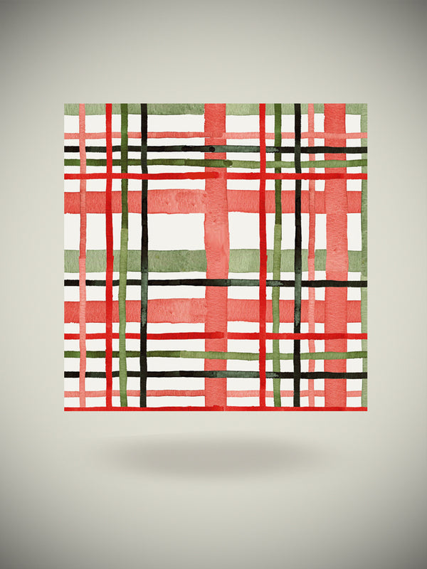 Pack of 20 Paper Napkins 'Tartan' - 33x33 cm